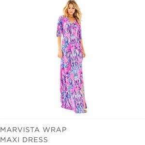 Lilly Pulitzer Marviara Wrap Maxi Dress